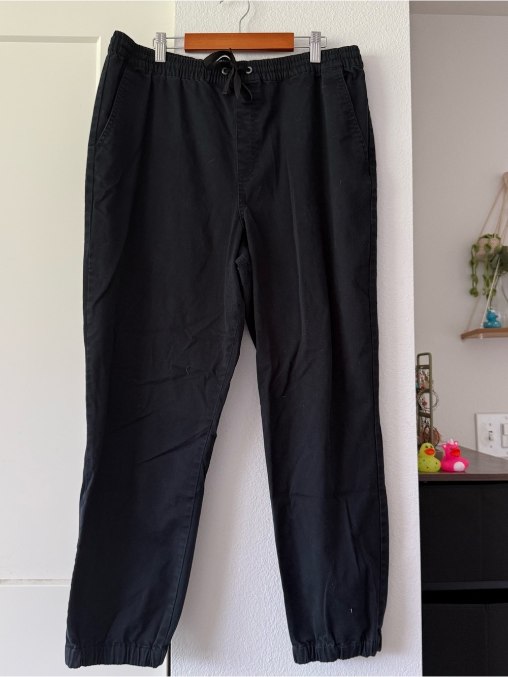 Volcom Black Elastic Waist Jogger Pants - Women's